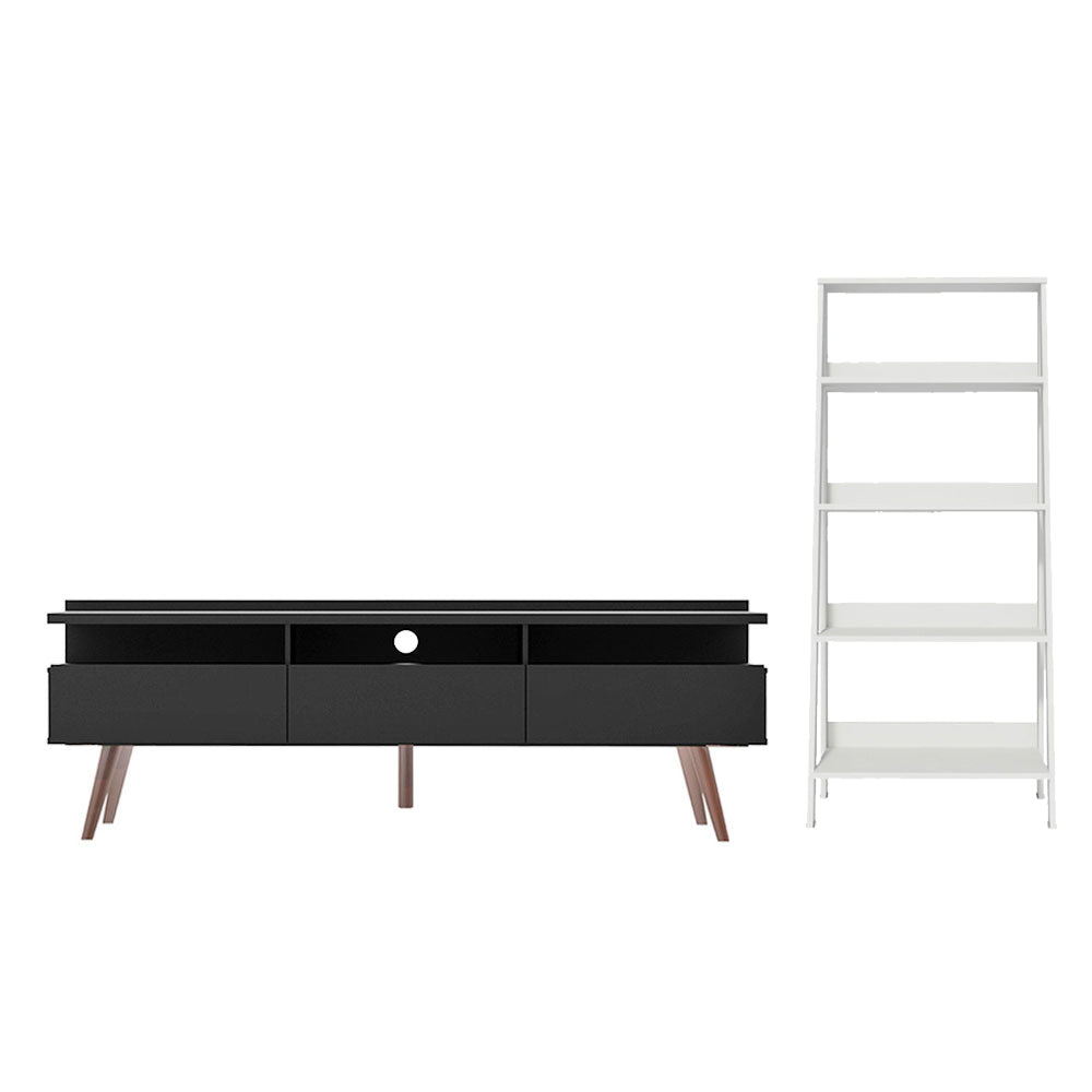 Centro de Entretenimiento para TV Londres + Mueble Estante Librero