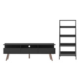 Centro de Entretenimiento para TV Londres + Mueble Estante Librero