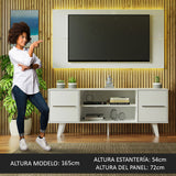 Centro Entretenimiento para TV Copenhagen Mesa y Panel Hasta 55 Pulgds