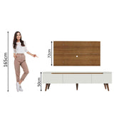 Centro de Entretenimiento para TV Reims Mesa y Panel Hasta 55 Pulgadas