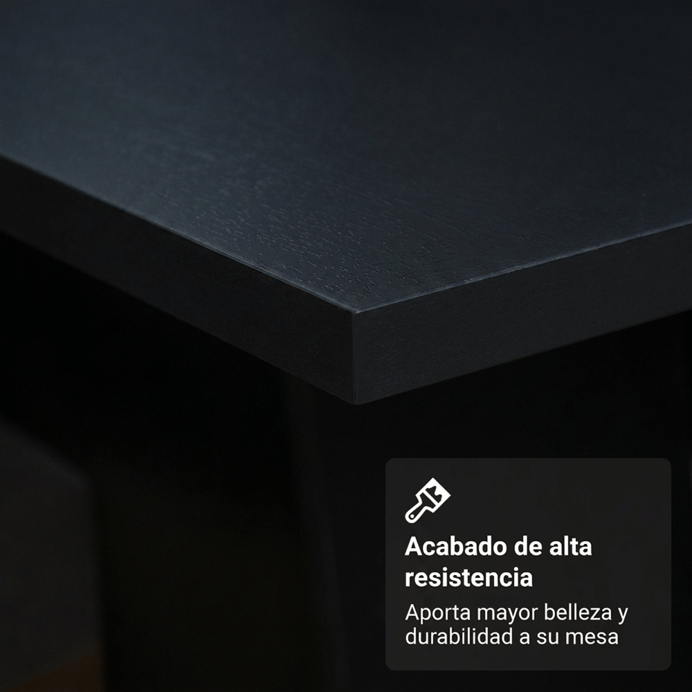 Juego de Comedor Madesa Allegro con 6 Sillas Marrón/Negro/Oxford