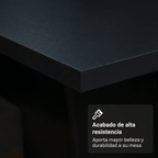Juego de Comedor Madesa Allegro con 6 Sillas Marrón/Negro/Oxford