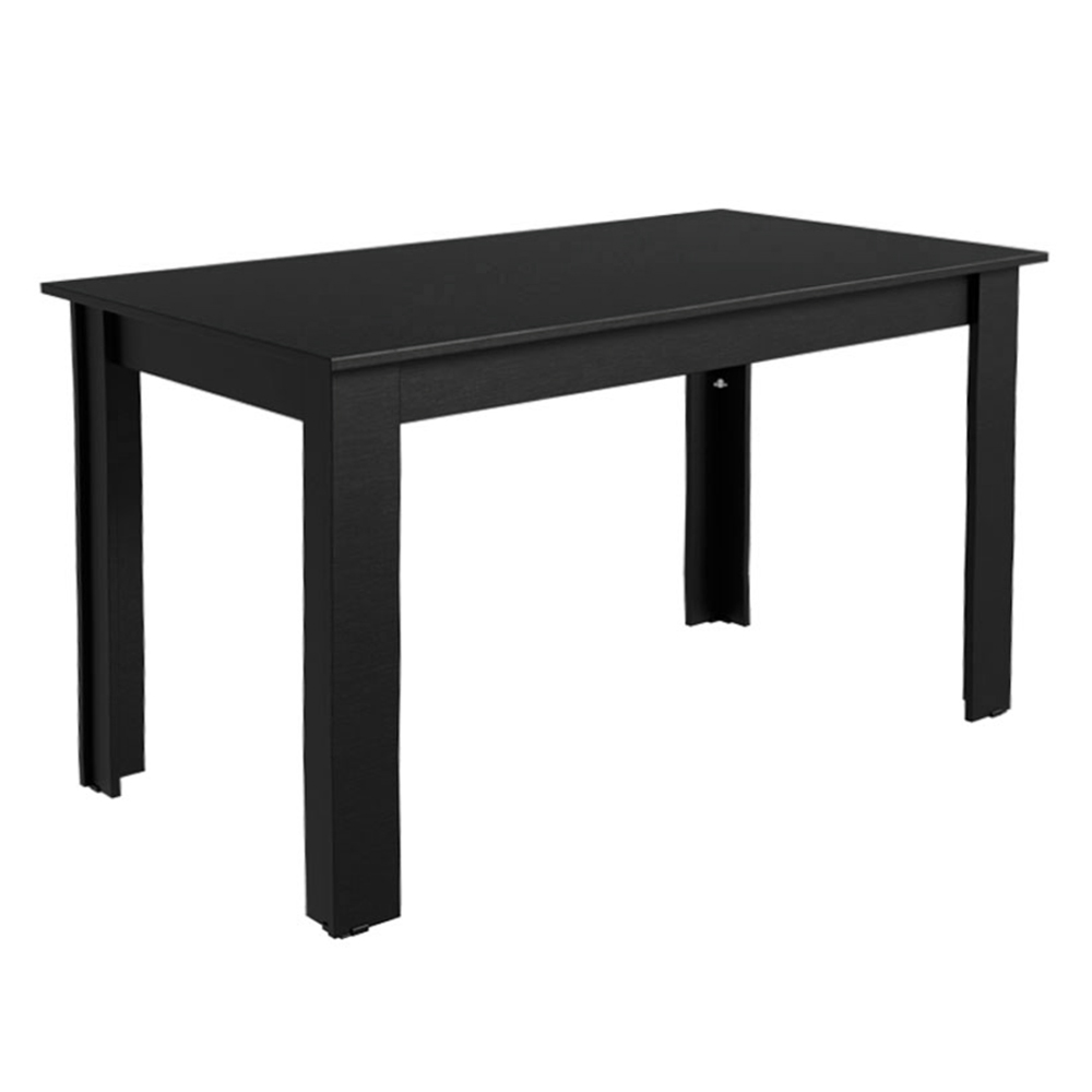 Juego de Comedor Madesa Allegro con 6 Sillas Marrón/Negro/Plateado