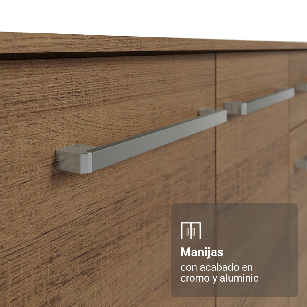 Buffet Aparador Vajillero Madesa 105 cm Marrón