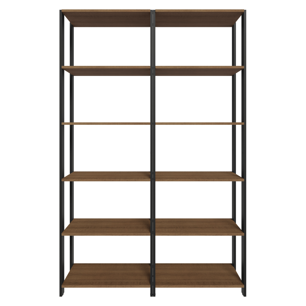 Estante Organizador Multiuso Madesa de 10 Repisas 118 cm Marrón/Negro