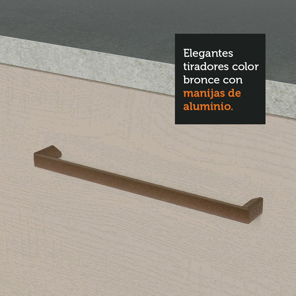 Gabinete Superior de Almacenamiento para Garaje 80 cm Multiuso Blanco/Crema Madesa