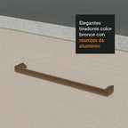 Gabinete Superior de Almacenamiento para Garaje 80 cm Multiuso Blanco/Crema Madesa