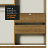 Closet Luke 2 Puertas Corredizas con Espejos