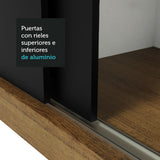 Closet Reno 3 Puertas Corredizas 2 Espejos