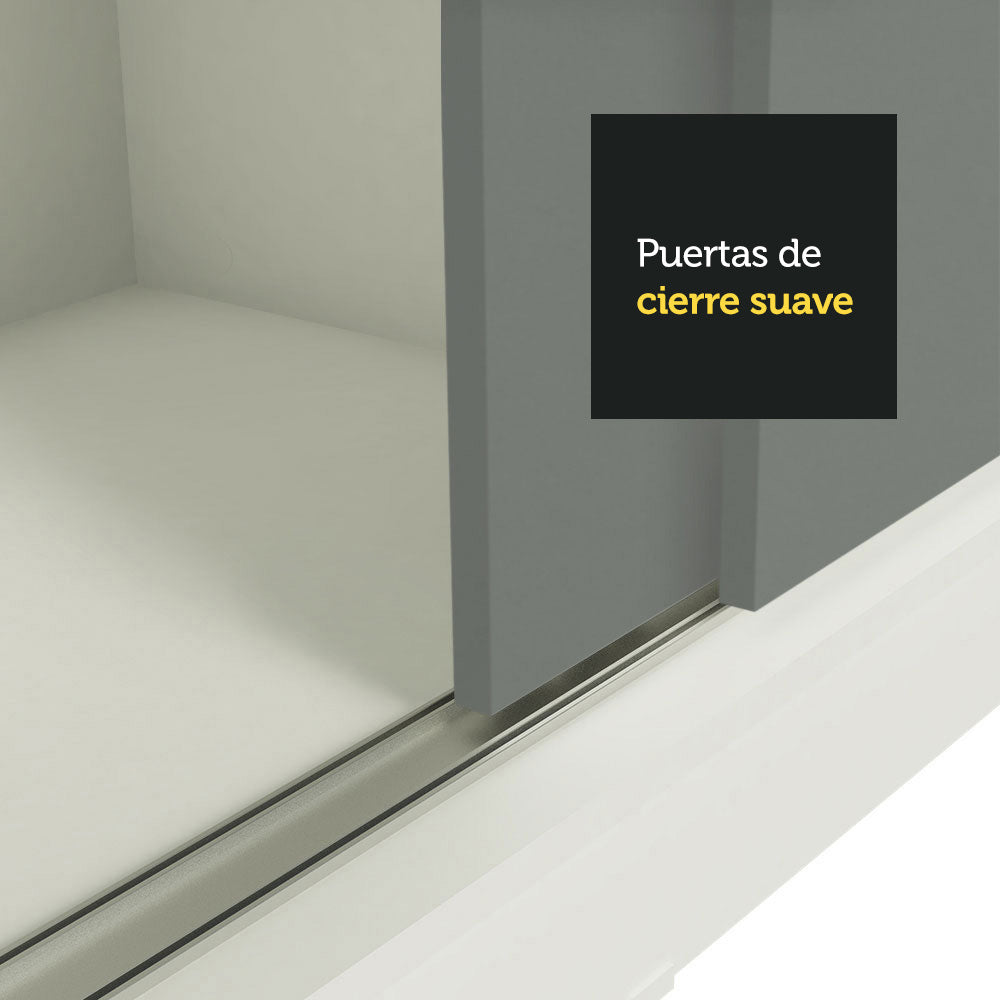 Closet Reno 3 Puertas Corredizas 1 Espejo
