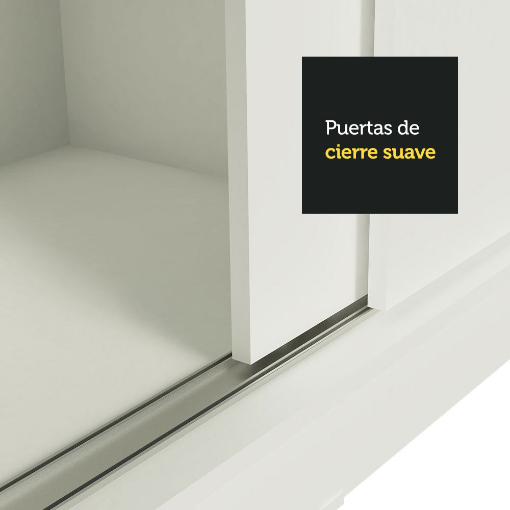 Closet Tokio 2 Puertas Corredizas 1 Espejo