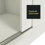 Closet Tokio 2 Puertas Corredizas con Espejos