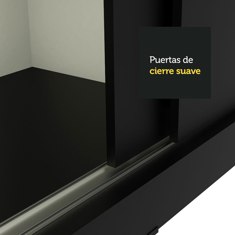 Closet Tokio 2 Puertas Corredizas 1 Espejo