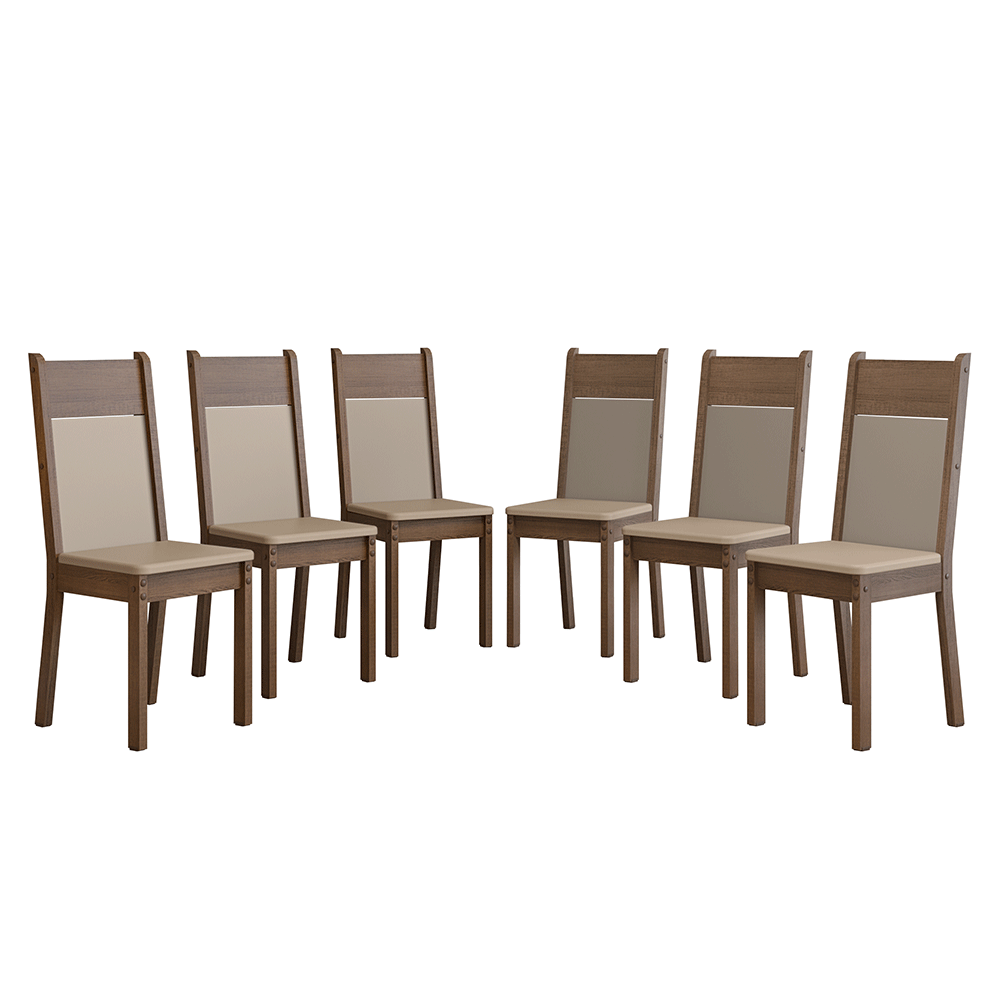 Kit con 6 Sillas de Comedor 4280