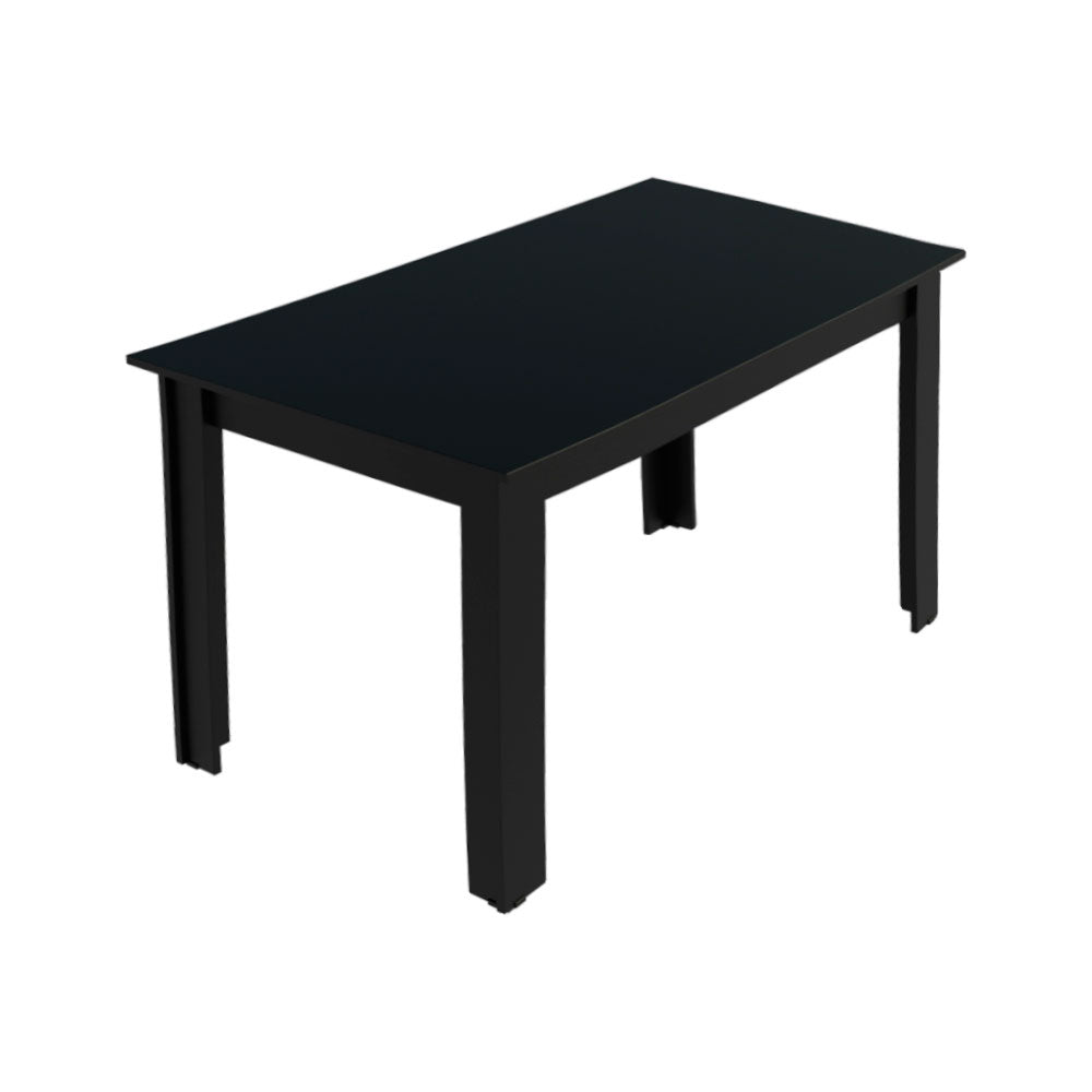 Mesa de Comedor Rectangular 6 Puestos Negro