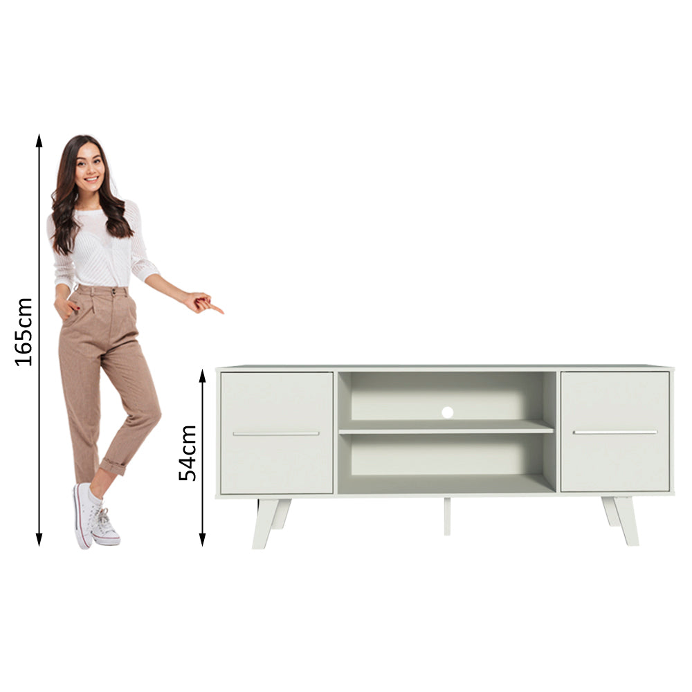 Centro de Entretenimiento Mesa para TV Copenhaguen 136 cm Hasta 55 Pulgadas Blanco Madesa
