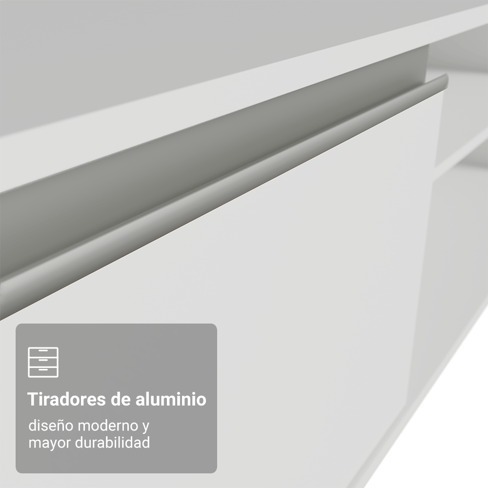 Centro de Entretenimiento Mesa para TV Glamy Hasta 80 Plgdas