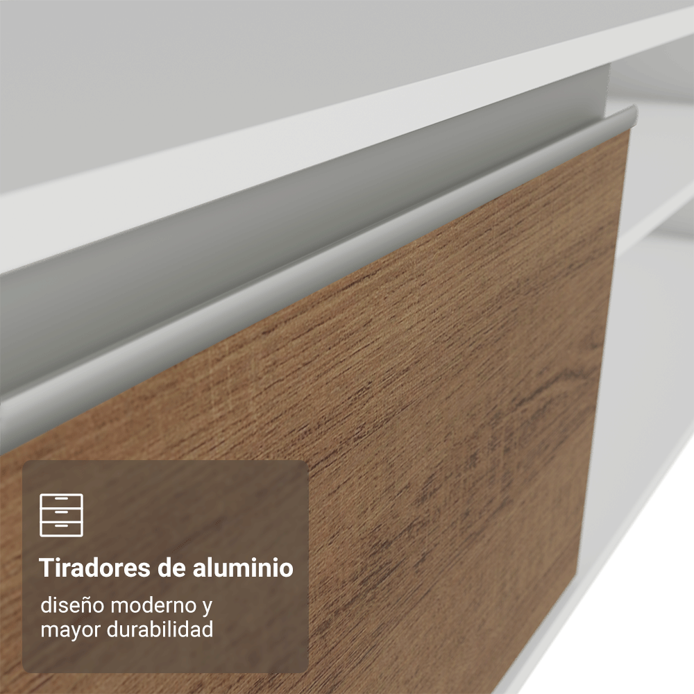 Centro de Entretenimiento Mesa para TV Glamy Hasta 80 Pulgds