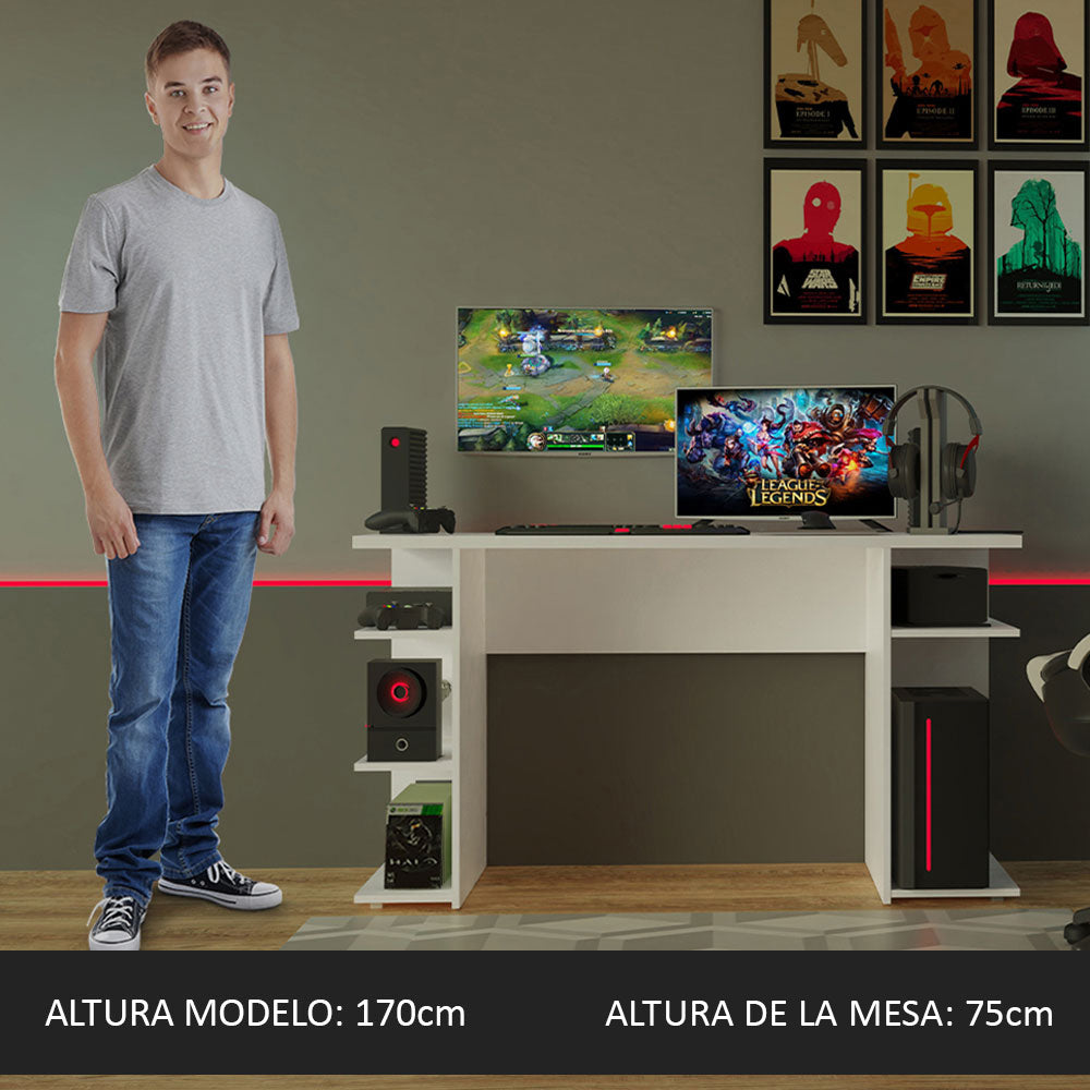 Escritorio Gamer Moderno para PC y Consola