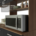 Mueble de Cocina Compacta Aura 2.00 Metros MarrónNegro
