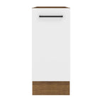 Mueble de Cocina Bajo Agata 1 Puerta 35 cm x 60 cm sin Encimera Marrón/Blanco