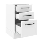 Mueble de Cocina Bajo Agata 3 Cajones 40 cm x 60 cm sin Encimera Blanco