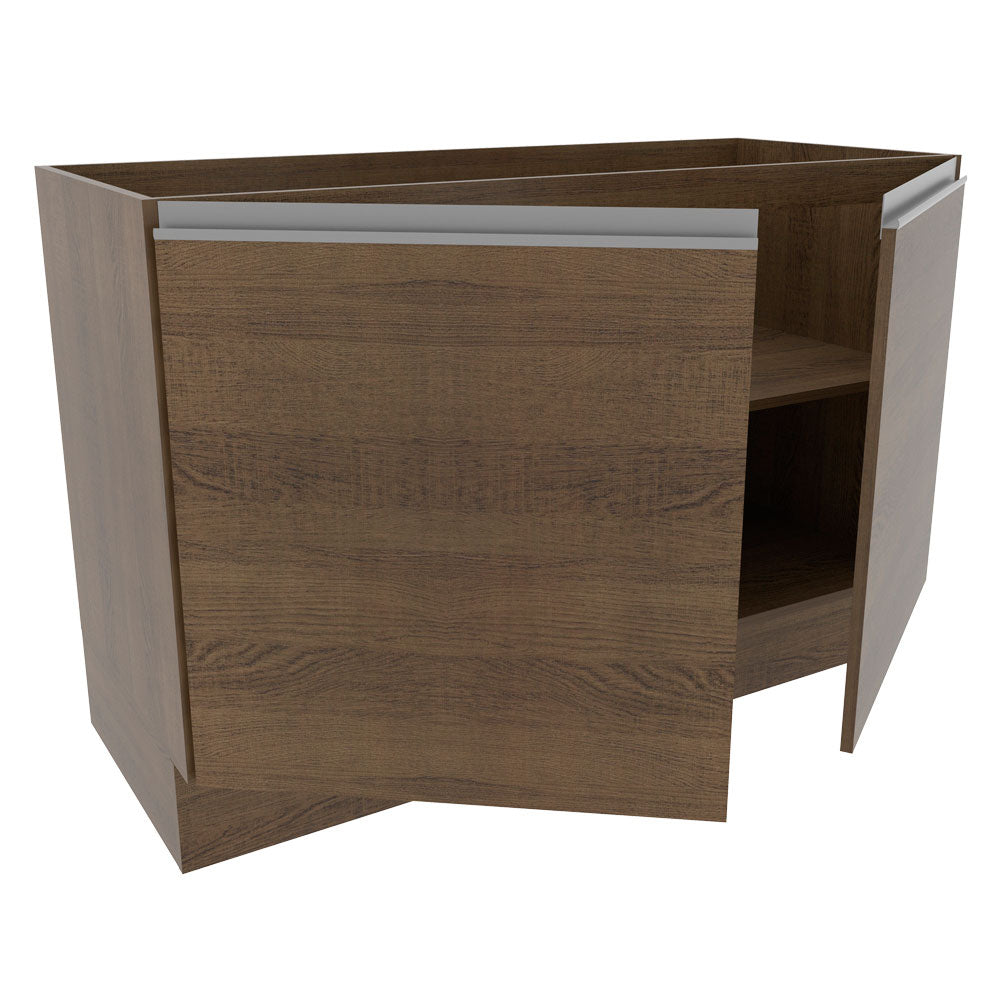 Mueble de Cocina Bajo Glamy 1.20 Metros 2 Puertas Marrón
