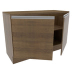Mueble de Cocina Bajo Glamy 1.20 m 2 Puertas con Encimera Marrón