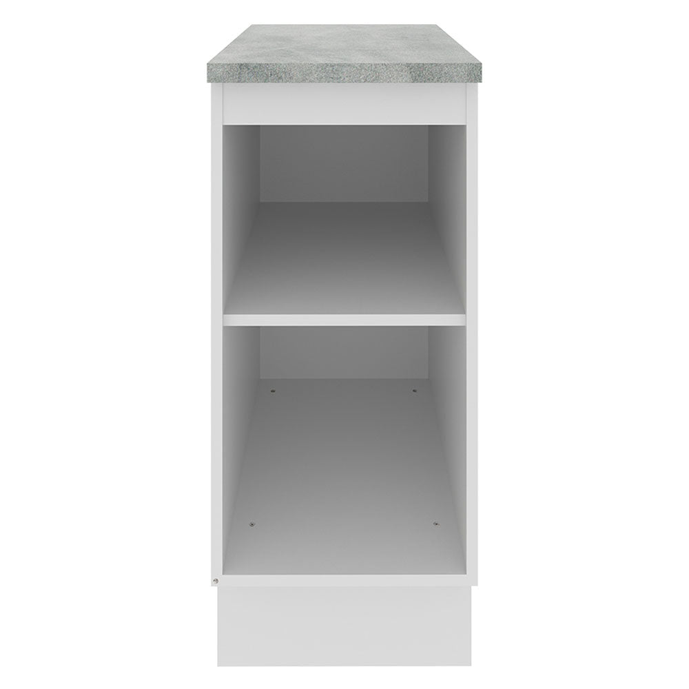 Mueble de Cocina Bajo Glamy 35 cm 1 Puerta Blanco/Marrón