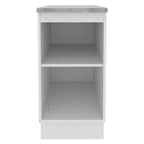 Mueble de Cocina Bajo Glamy 40 cm 1 Puerta Blanco/Negro