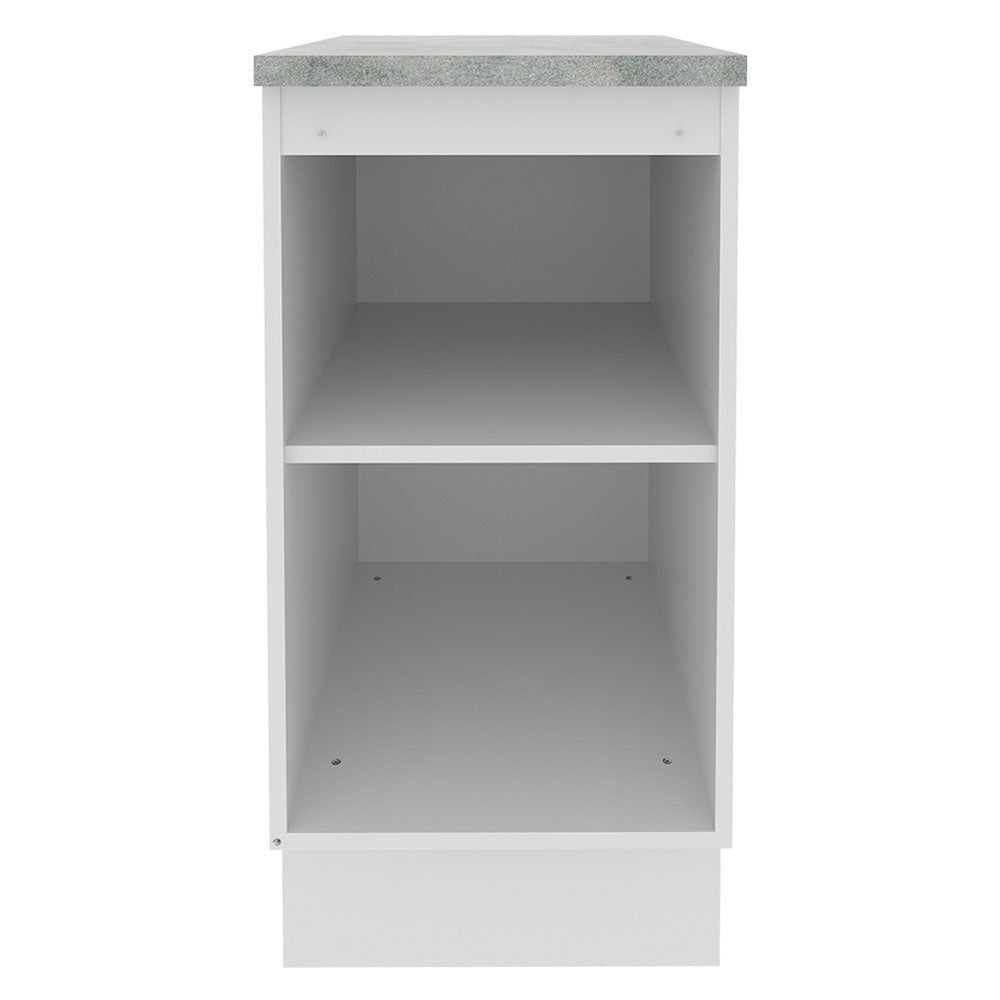 Mueble de Cocina Bajo Glamy 40 cm 1 Puerta Blanco/Marrón