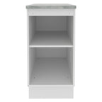 Mueble de Cocina Bajo Glamy 40 cm 1 Puerta Blanco/Marrón