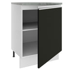 Mueble de Cocina Bajo Glamy 60 cm 1 Puerta Blanco/Negro