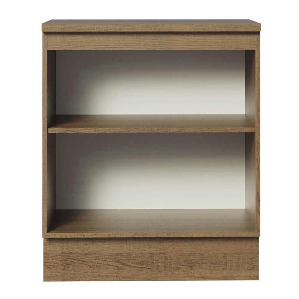 Mueble de Cocina Bajo Agata 70 cm 2 Puertas Marrón/Blanco