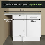Mueble de Cocina Bajo de Esquina Agata 1 Puerta