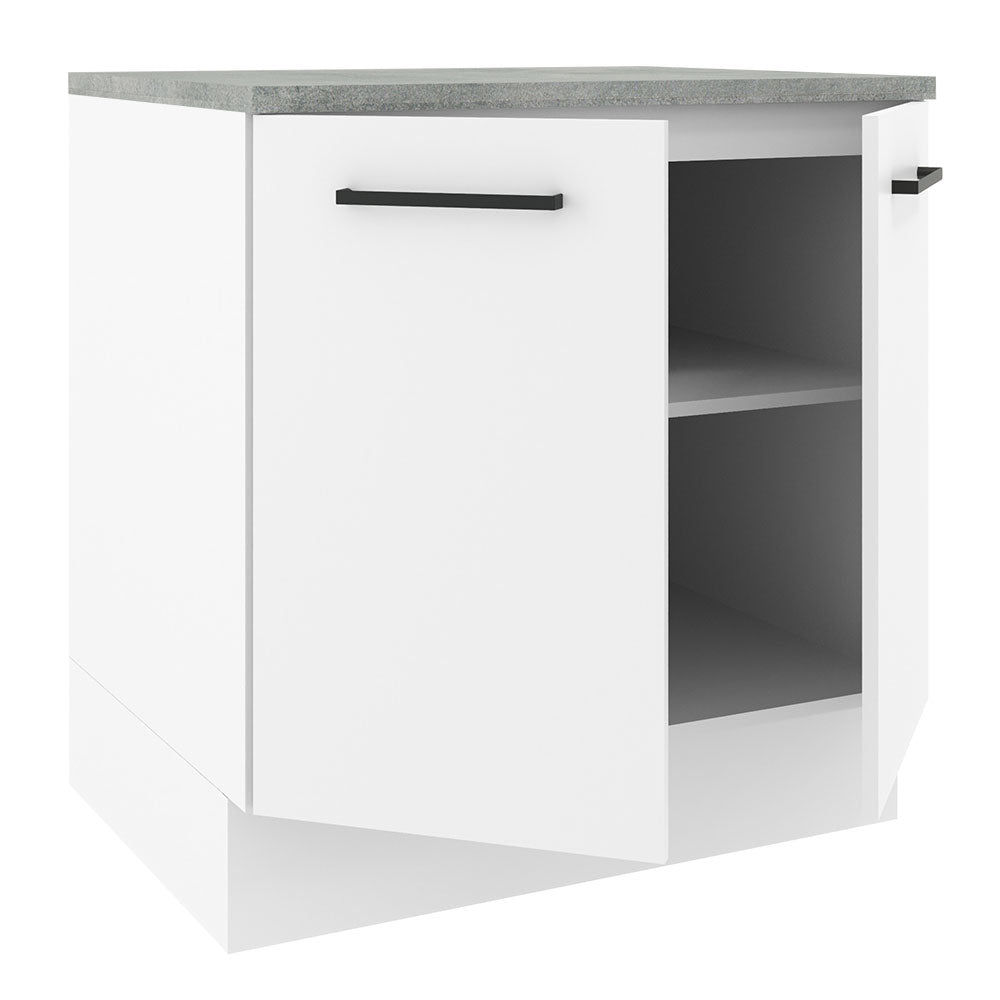 Mueble de Cocina Bajo Agata 80 cm 2 Puertas Blanco
