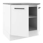 Mueble de Cocina Bajo Agata 80 cm 2 Puertas Blanco