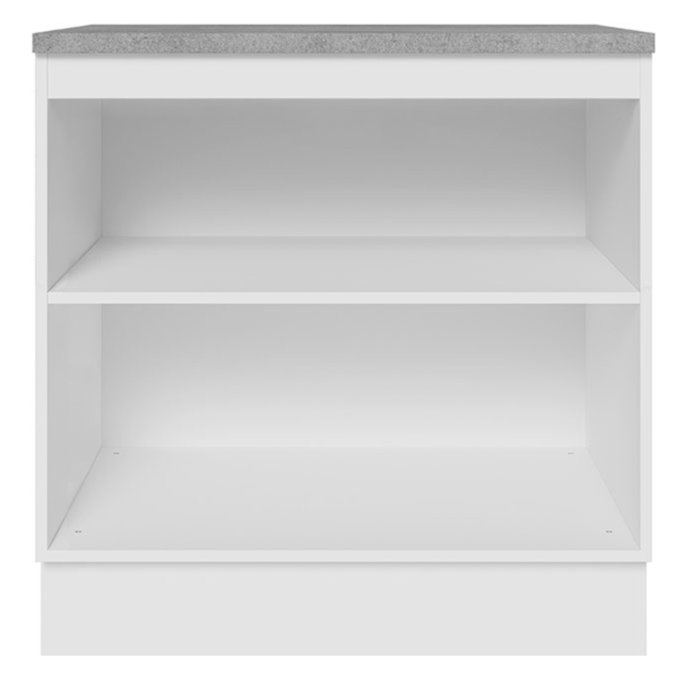 Mueble de Cocina Bajo Glamy 80 cm 2 Puertas Blanco