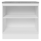 Mueble de Cocina Bajo Glamy 80 cm 2 Puertas Blanco
