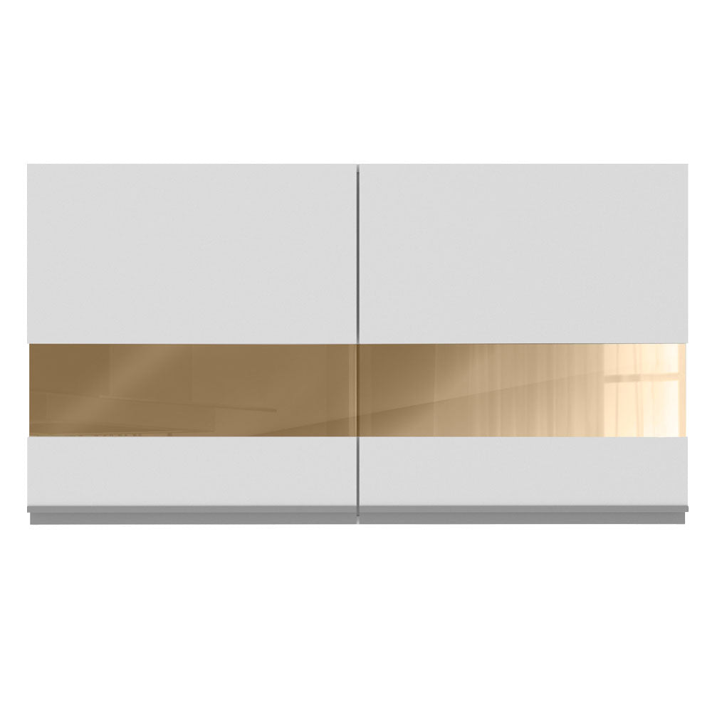 Mueble de Cocina Superior Glamy 1.20 m 2 Puertas con Cristal Reflex
