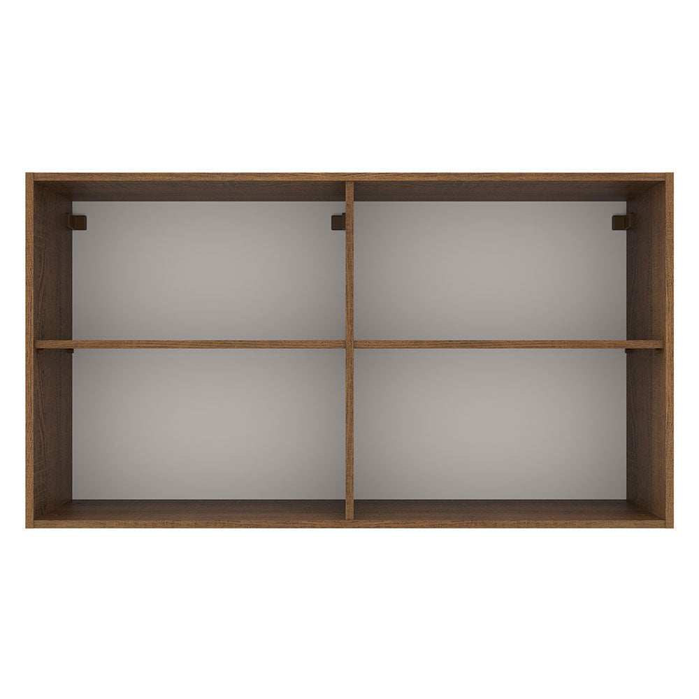 Mueble de Cocina Superior Agata 1.20 Metros 2 Puertas Marrón/Blanco