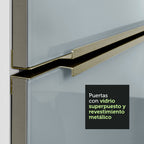 Mueble de Cocina Superior Lux 1.20 Metros 2 Puertas BlancoGris