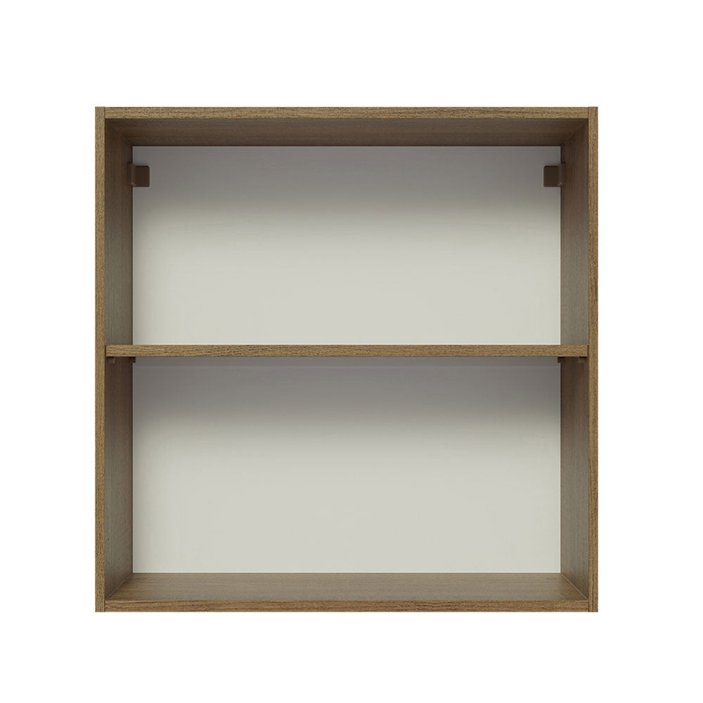 Mueble de Cocina Superior Glamy 70 cm 2 Puertas Marrón/Blanco