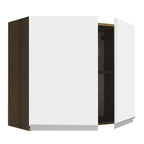 Mueble de Cocina Superior Glamy 80 cm 2 Puertas Marrón/Blanco