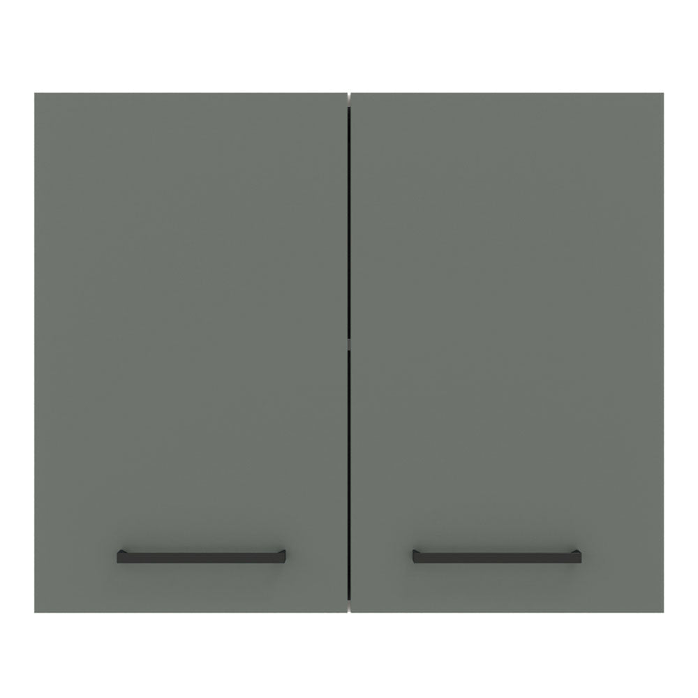 Mueble de Cocina Superior Agata 80 cm 2 Puertas Blanco/Gris