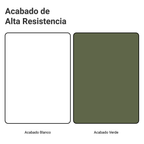 Mueble de Cocina Superior Vik 80 cm 1 Puerta Abatible Blanco/Verde
