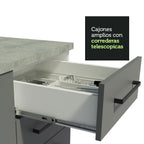 Cocina Integral Agata 1.20 Metros Blanco/Gris 02