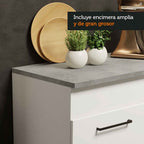 Cocina Integral Agata 1.50 m con Encimera Blanco 01