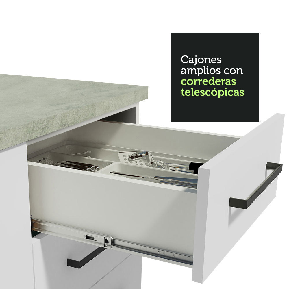 Cocina Integral Agata 3.10 Metros Blanco 02