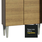 Cocina Integral Emilly 1.40 Metros Marrón 09